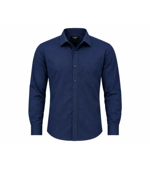 Classic Fit Navy Blue Men's Shirt